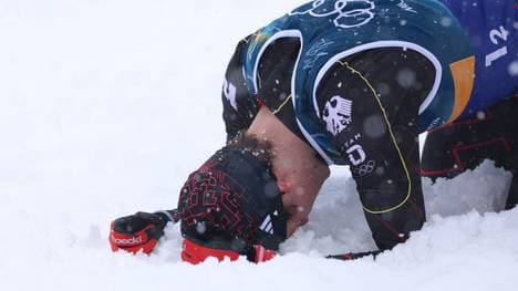 Vinzenz Geiger stürzte im Lauf des Teamsprints der Nordischen Kombinierer