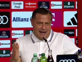 Max Eberl hat als Sportvorstand beim FC Bayern verlängert. Auf der Pressekonferenz vor dem Bundesliga-Start spricht er über seine Vertragsverlängerung.