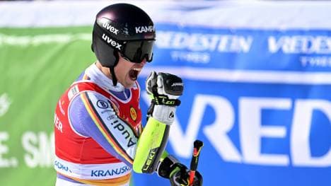 Anton Grammel nach dem zweiten Lauf in Kranjska Gora