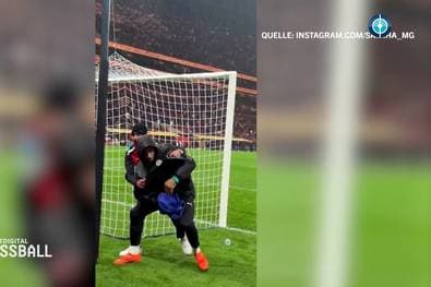 Völlig wilde Szenen! Der Handtuch-Eklat im Video