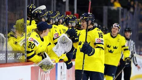 Freude bei Schwedens Eishockey-Talenten