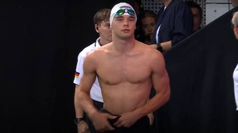 Romeo Leon Brück riss bei den Finals in Hannover seine Schwimmhose