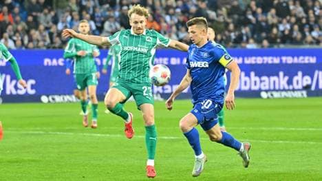 Der KSC bezwingt Fürth nach einem späten Doppelschlag 