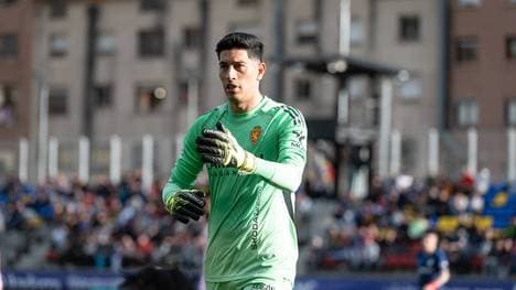 Esteban Andrada rastete beim Duell zwischen Real Saragossa und Huesca komplett aus