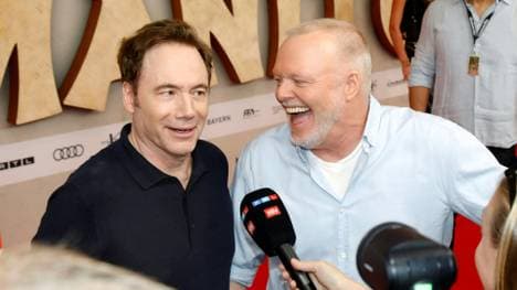 Herbig (l.) und Raab kommentieren für RTL