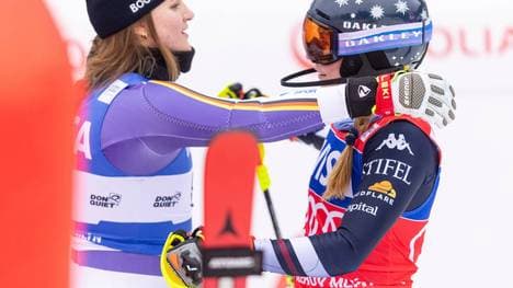 Emma Aicher und Mikaela Shiffrin 