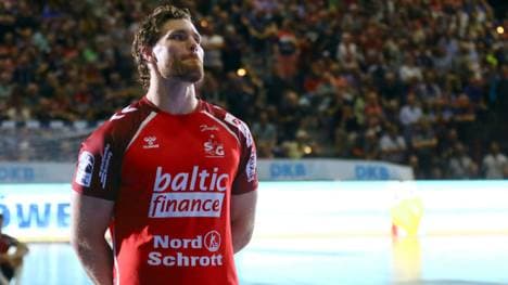 Johannes Golla bei seiner Verabschiedung in Flensburg