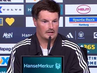 Nach dem 2:1-Sieg gegen Köln spricht HSV-Coach Merlin Polzin über die Kritik nach den ersten drei Spieltagen. Für ihn ist diese angesichts der gemeinsamen Entwicklung seit dem Aufstieg nur schwer nachvollziehbar.