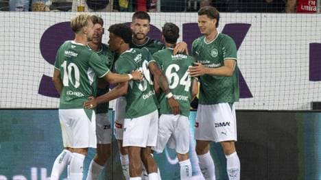 St. Gallen jubelt im Hinspiel gegen Benfica Lissabon