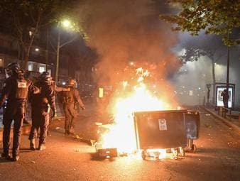 Ausschreitungen und Krawalle in Paris