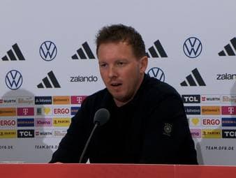 Vor dem ersten Länderspiel gegen die Schweiz äußert sich Bundestrainer Julian Nagelsmann zur Personalie Antonio Rüdiger und dessen Rolle während der beiden Testspiele. 