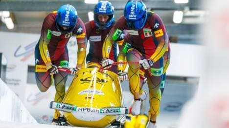 Johannes Lochner und sein Team in Altenberg