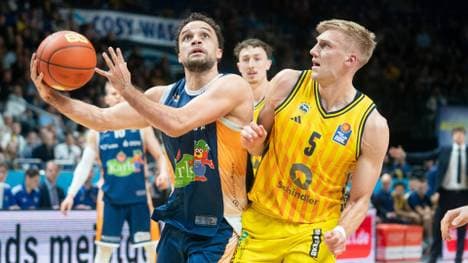 Im Duell: Elias Baguette (li.) gegen Sam Griesel