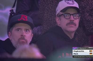 Prominenter Besuch im Ally Pally