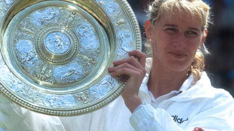 Steffi Graf gewann siebenmal in Wimbledon - darunter im Jahr 1995