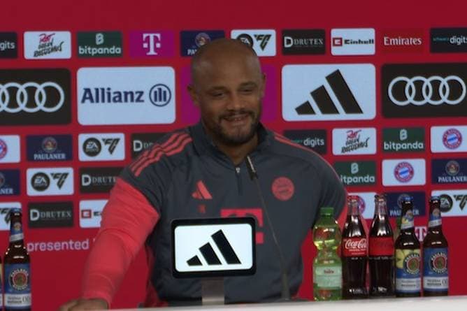 Kompany sorgt für Lacher auf PK: "Musste Konferenz schauen"