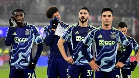 Die Spieler von Ajax Amsterdam nach der peinlichen Pleite