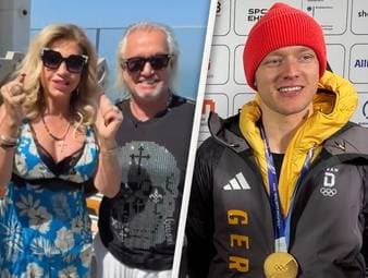 Nach dem Olympiasieg beim Rennrodeln melden sich einige Prominente bei Max Langenhan, um ihm zu gratulieren. Darunter die Geissens und Bundeskanzler Friedrich Merz.