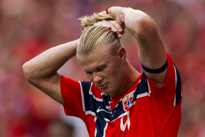 Haaland trifft Hollywood-Star
