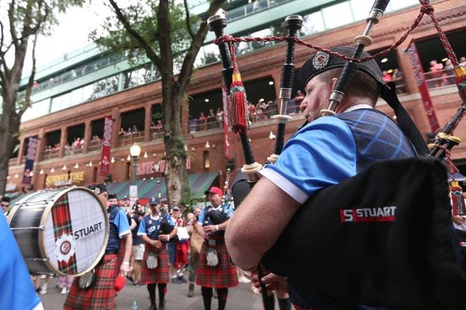 Schotten-Invasion beim Baseball