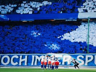 Anlässlich des 1887. Bundesliga-Spiels des Hamburger SV planten die Fans eine ganz besondere Choreografie. Tobias Holtkamp schwärmt im Doppelpass von der Stimmung im Volksparkstadion.