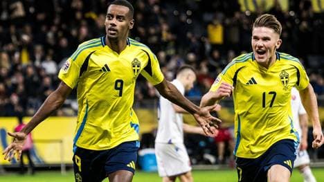 Isak (l.) und Gyökeres bilden ein überragendes Duo