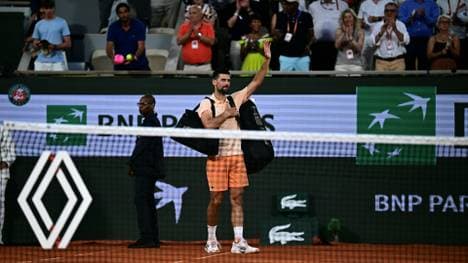 Djokovic verabschiedet sich von den Fans in Paris