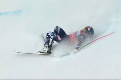 Rennabbruch nach Sturz von Vonn