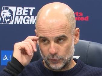 Trotz 2:0-Führung in der Halbzeit muss sich Manchester City gegen Tottenham am Ende mit einem Remis zufrieden geben. Das sei kein Grund, Arsenal die Meisterschaft kampflos zu überlassen, meint Pep Guardiola.