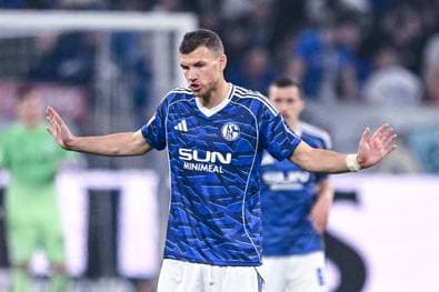 Dzeko leidet bei Schalke-Fight