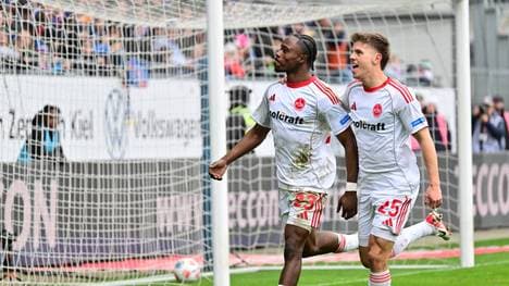 Der 1. FC Nürnberg gewinnt auswärts bei Holstein Kiel