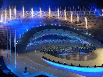 Um 22.36 Uhr waren die Olympischen Spiele beendet