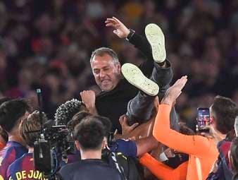 Zwei Jahre, zwei Meistertitel - Hansi Flick schreibt seit seiner Ankunft beim FC Barcelona eine Erfolgsgeschichte. Dabei trotzt er der Prognose von Ex-Barca-Trainer Xavi
