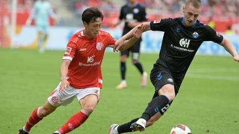 Scheller (r.) gab gegen Mainz sein Bundesliga-Debüt