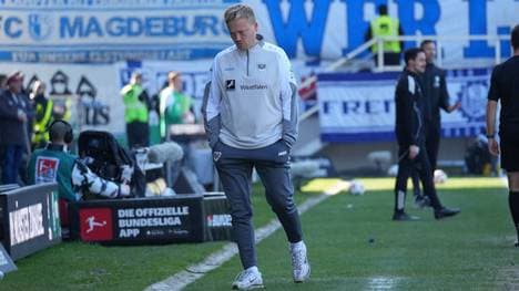 Kiran Schulze-Marmeling stand als Interimstrainer bei Preußen Münster an der Seitenlinie
