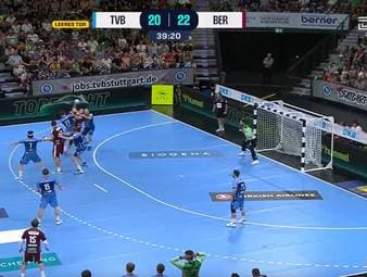 TVB Stuttgart - Füchse Berlin aus der Handball-Bundesliga im Video.