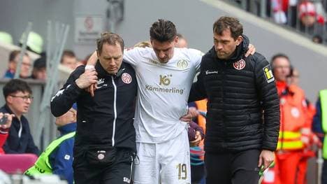 Musste verletzt runter: Anthony Caci