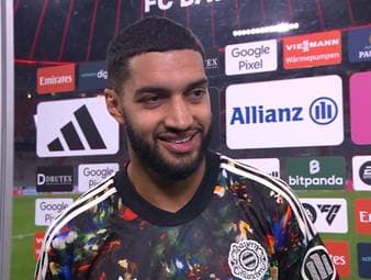 Nach dem 7:0-Sieg des FC Bayern über Union Berlin spricht Ismael Saibari über seinen ersten Bundesliga-Treffer. Zudem schwärmt der Bayern-Neuzugang von seinen Teamkollegen Harry Kane und Michael Olise.
