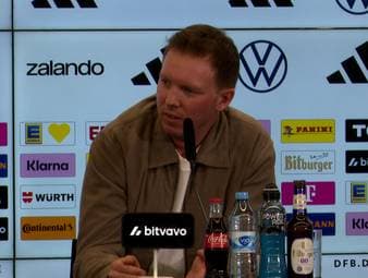 Bundestrainer Julian Nagelsmann spricht auf der DFB-Pressekonferenz über die Rolle von Leon Goretzka im deutschen Nationalteam.