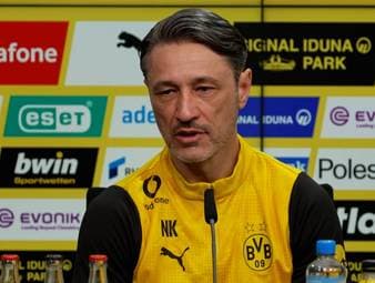 Borussia Dortmund hat sowohl einen komfortablen Vorsprung auf den Drittplatzierten als auch einen deutlichen Rückstand auf den Tabellenführer der Bundesliga. Niko Kovac spricht über die Möglichkeit aufgrund dieser Ausgangslage taktisch wie personell mehr zu experimentieren.