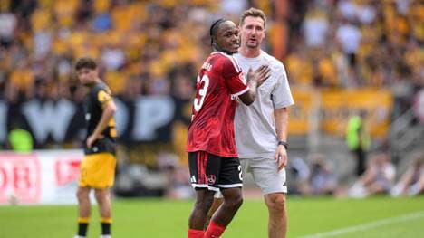 Mohamed Ali Zoma (l.) ist der beste Torjäger von  Miroslav Klose in Nürnberg