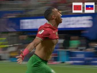 Der Underdog aus Haiti macht es Marokko lange Zeit schwer und geht mit einem 2:2 inklusive Traumtor in die Pause. In der Schlussphase gehen dem Außenseiter aber die Körner aus.