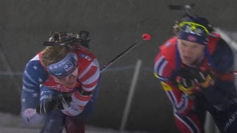 Cambell Wright winkte mitten im Wettkampf seinen Betreuern zu