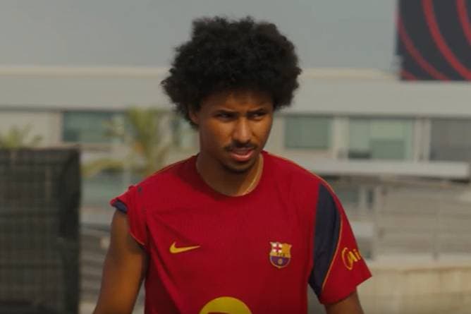 Adeyemis erste Schritte als Barca-Spieler