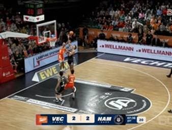 Spiel Highlights zu RASTA Vechta - Veolia Towers Hamburg