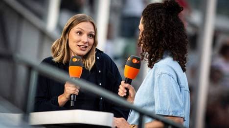 Lisa Mayer (l.) ist jetzt als ZDF-Expertin im Einsatz 