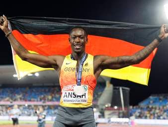 Historische Medaille nach Sprint-Krimi