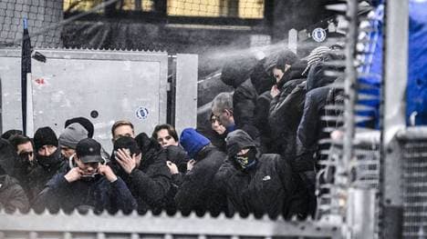 Gegen die Auswärtsfans von Genk wurde Pfefferspray eingesetzt