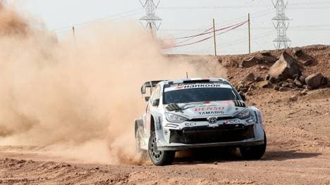Ogier steht oben auf dem  Treppchen