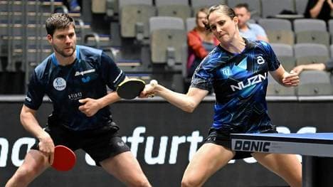 Das Mixed-Duo Dimitrij Ovtcharov und Sabine Winter
